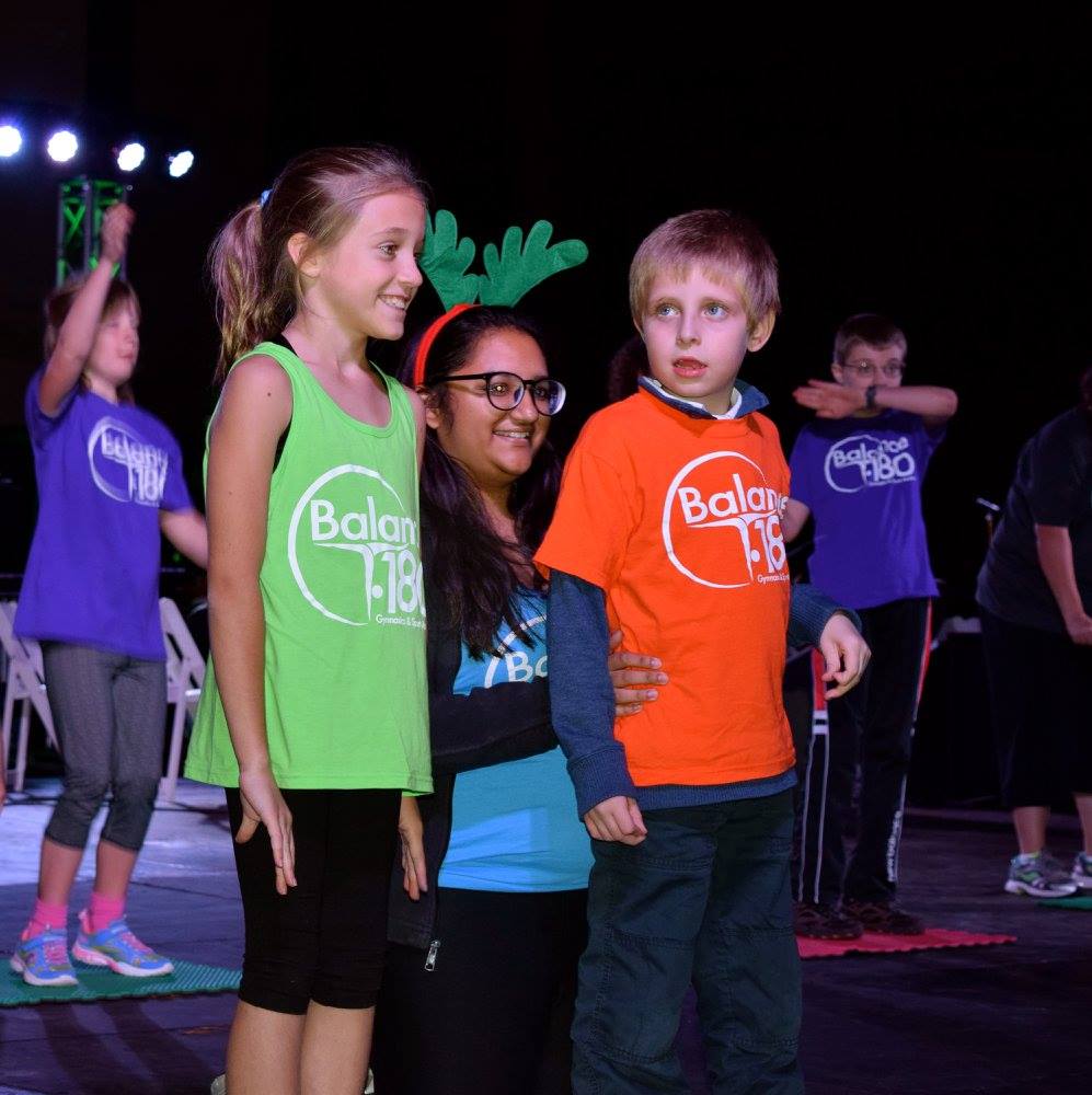 Kids at adaptive gymnastics